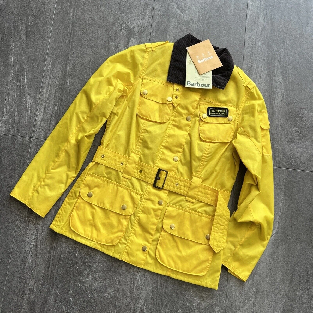 Ladies yellow barbour jacket cheap