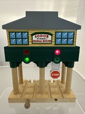 Thomas  Friends Wooden Railway Sodor Number 3 Signal House Lights Sound