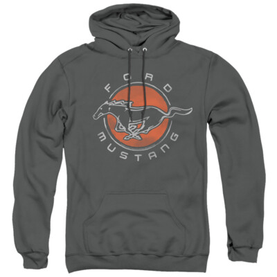 FORD MUSTANG MUSTANG CIRCLE Licensed Hooded and Crewneck Sweatshirt SM-3XL