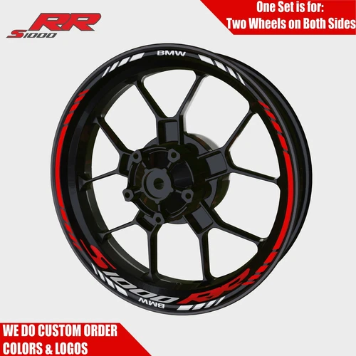BMW S1000RR Wheel Decals Rim Stickers S1000 RR S 1000RR 1000 RR  RIMS SET