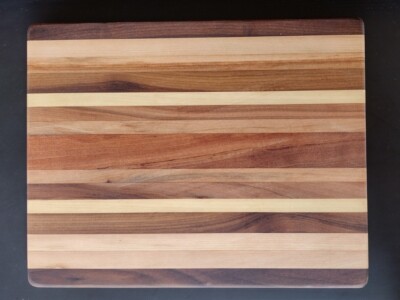 Handcrafted America Mixed Hardwoods Walnut Cutting Board 12.5''x16''1''