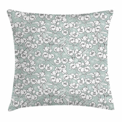 Kissenbezug Dekokissen für Sofa Jasmin Romantischer Weinlese-Druck