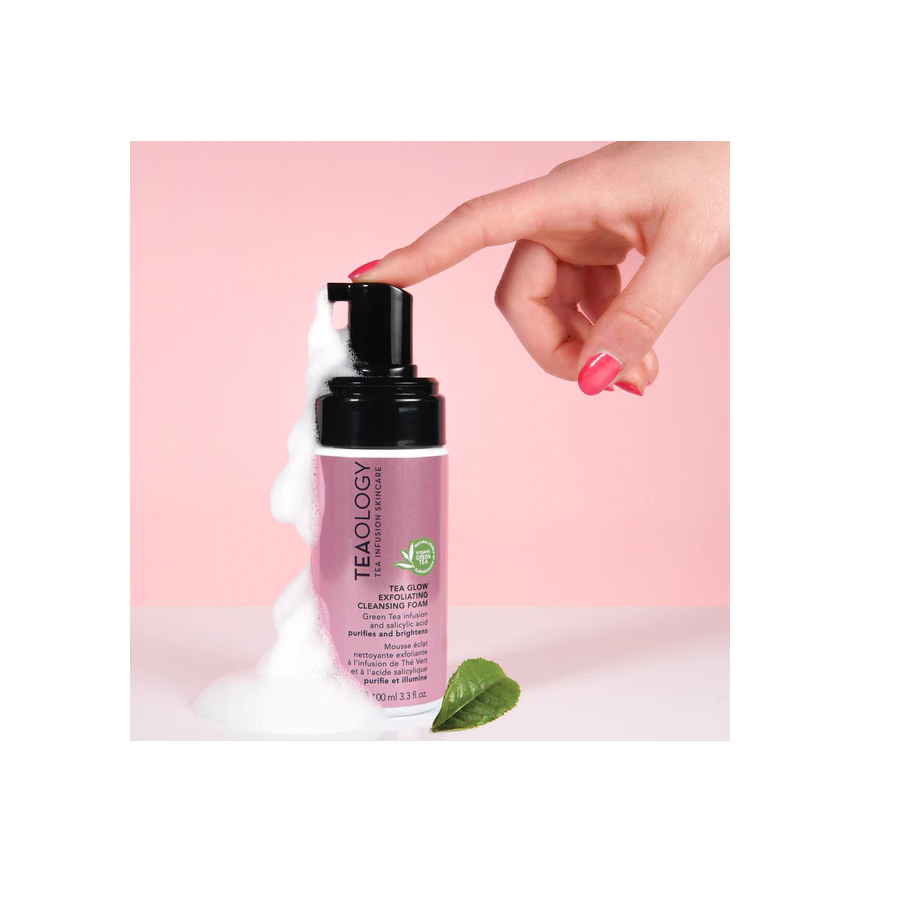 TEAOLOGY SKINCARE TEA GLOW EXFOLIATING MOUSSE DETERGENTE ESFOLIANTE 100ML VISO