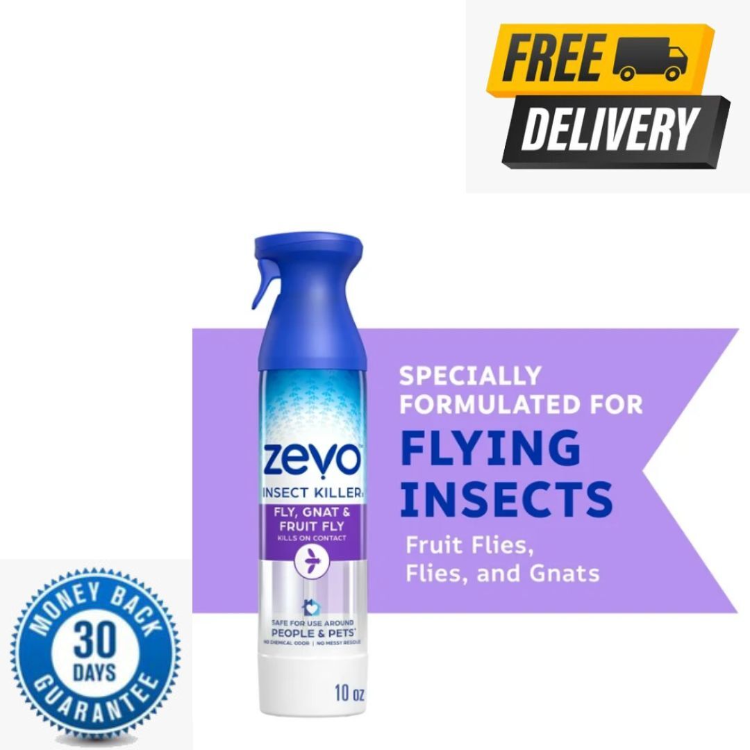 Zevo Flying Insect Killer - Fly, Gnat, & Fruit Fly Spray 10oz