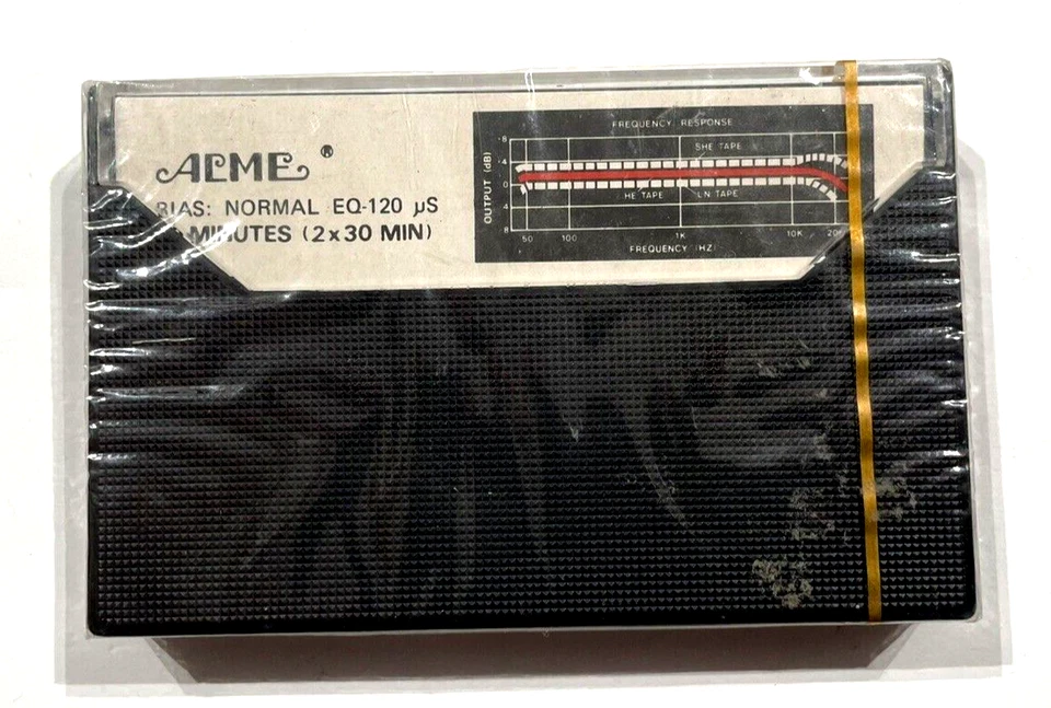 ACME C 60 MS 450 vintage audio cassette blank tape sealed Made in China Type I Foto 2 de 2