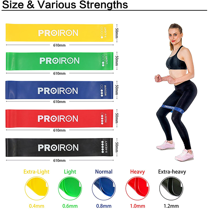 PROIRON Resistance Loop Band Set Exercise Bands UK