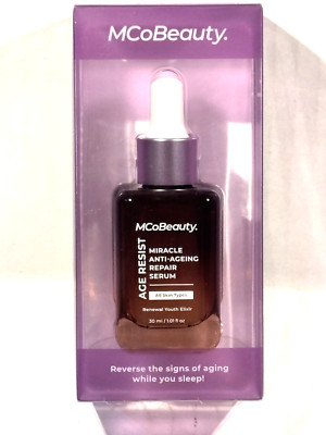 Anti-Aging Repair Serum MCoBeauty Age Resist Miracle 1.01 Fl Oz Youth Elixir NEW