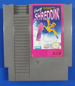 Heavy Shreddin' Nintendo Entertainment System 1990 NES in Box Snowboarding Game