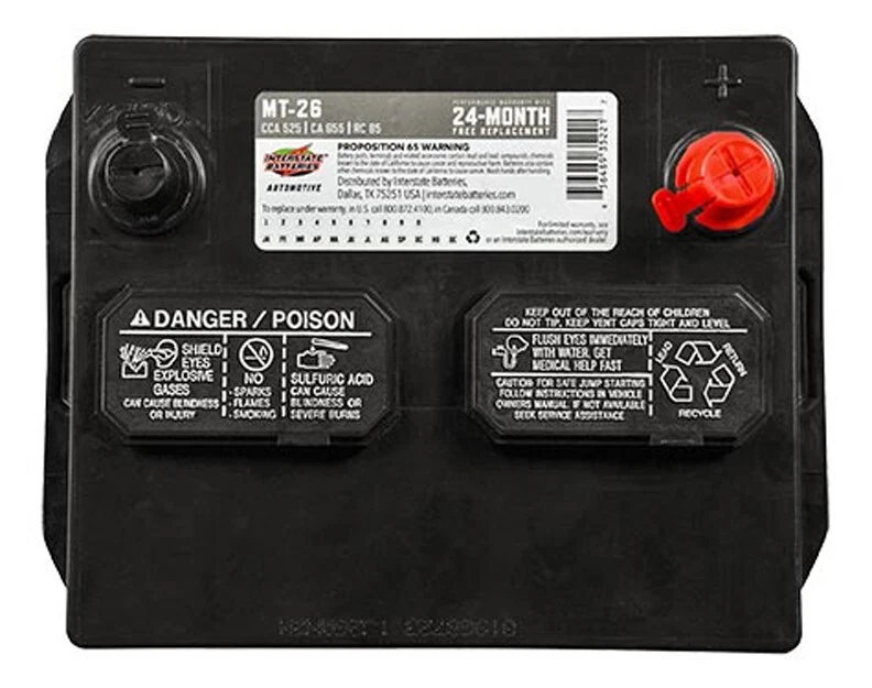 12Volt Interstate Battery Porsche 356A, 356B, 356C, 912, New W/Warranty - Image 4 of 4
