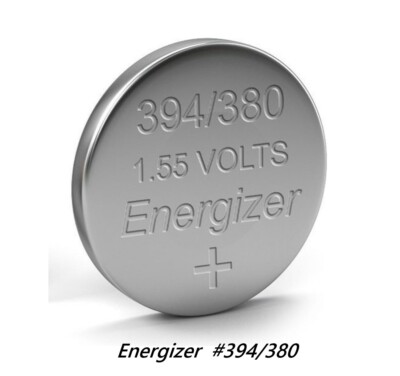 #394/380 Energizer Siver Oxide 1.55v Battery, 1-PK, New-Super-Fresh, Ships-Free!