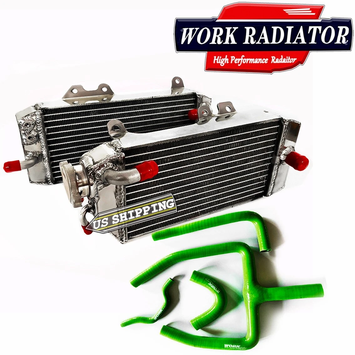 PAIRE DE RADIATEURS PSYCHIC KAWASAKI 250 KXF 2009-2010