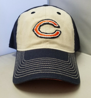 Chicago Bears NFL Team Apparel Adult Unisex Navy Blue/Beige Cap/Hat OSFM
