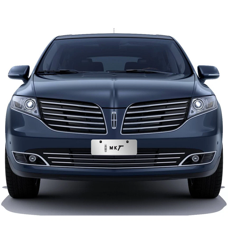 Lincoln MKT 3D Logo en Cromo 12"x4" Medio Tamaño Acero Inoxidable Placa Foto 4 de 4