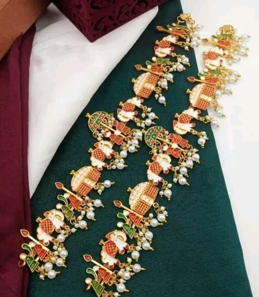 Meenakari Hand Painted Multi Designer Anklet Bridal Heavy Jewelry Rajwadi  Payal