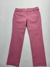 Loft Outlet Women Leggings 8P Pink Compression Cotton Blend Pockets Skinny