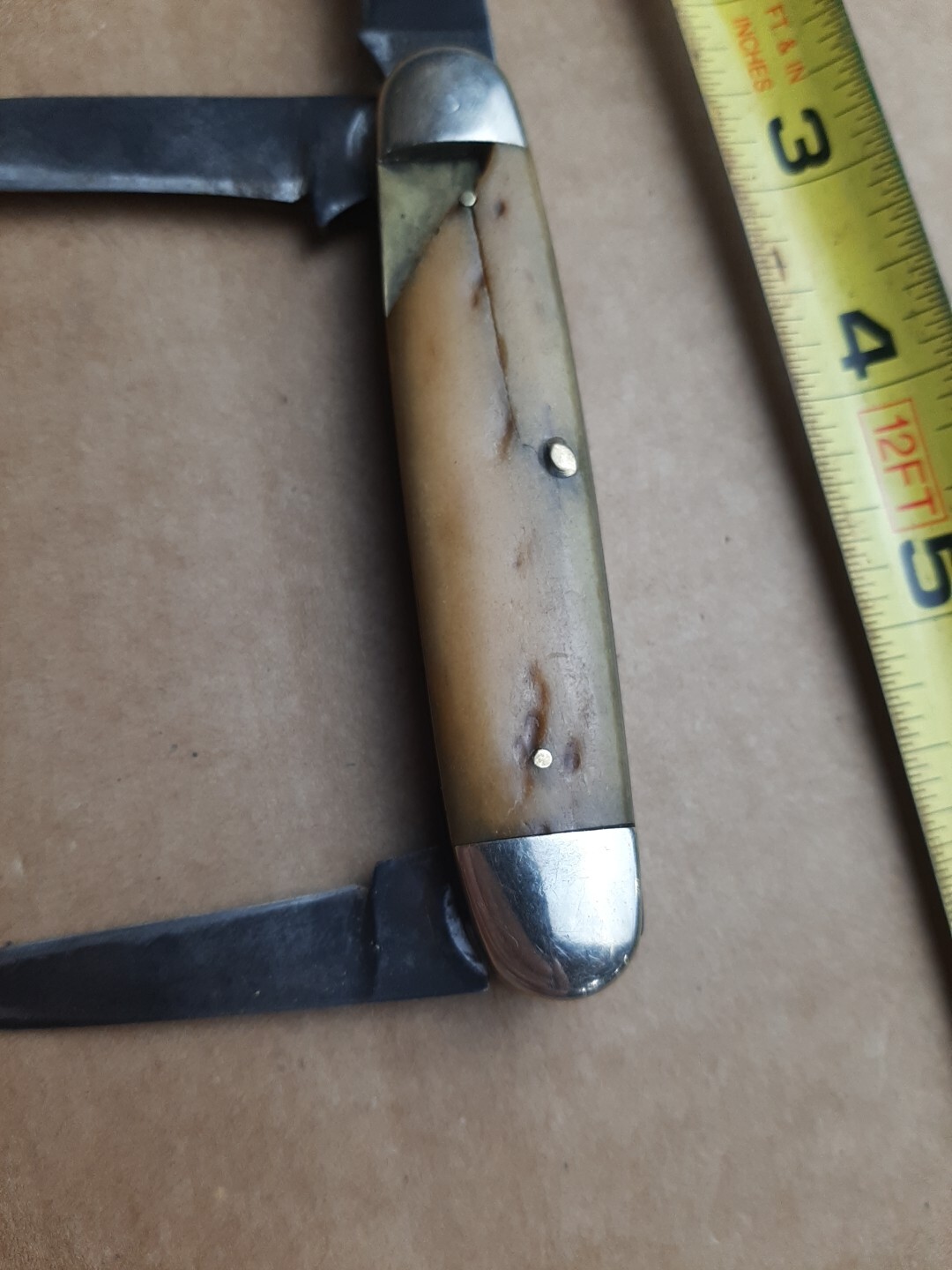 Vintage Imperial 3Blade Bone Handle Pocket Knife 19361952 eBay