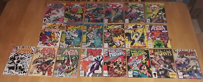 Huge Lot of 20 Marvel Comics X-Force X-Factor New Mutants Alpha Flight 80's 90's