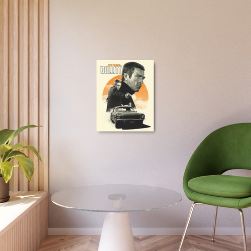 Insegna in metallo Bullitt - Steve McQueen Classic Car Chase Wall Art - Foto 10 di 10