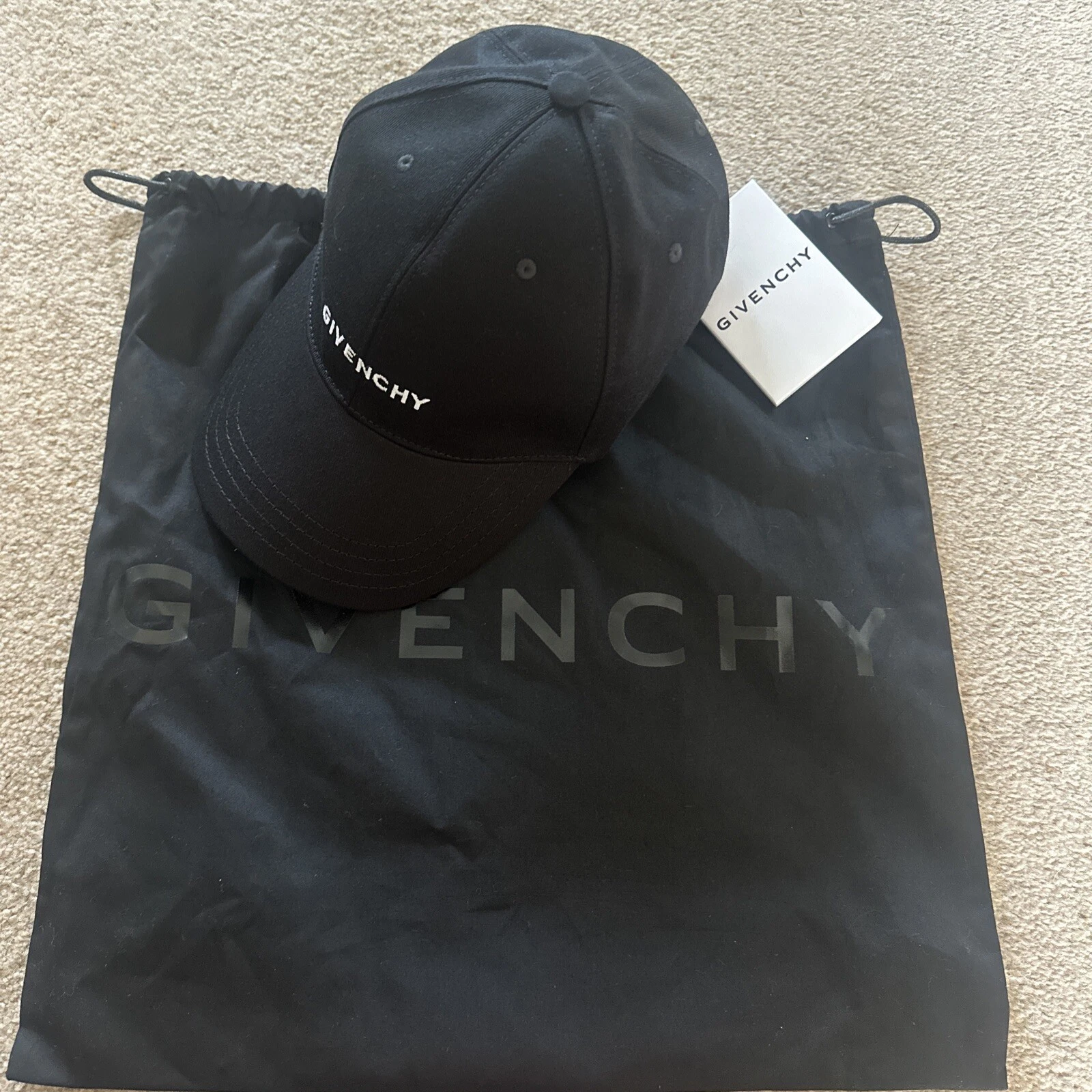Givenchy Logo Baseball Cap Hat Black 100% Authentic
Opens in a new window or tab