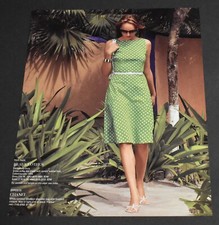 2005 Print Ad Sexy Heels Long Legs Lady Feminine Brunette Dress Dots Chanel ATSL
