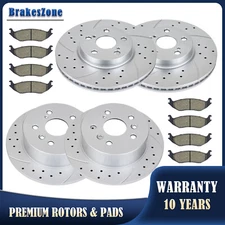 ​Front Rear Brake Rotors Pads Fit for Ford Fusion Mazda 6 Lincoln MKZ Brakes