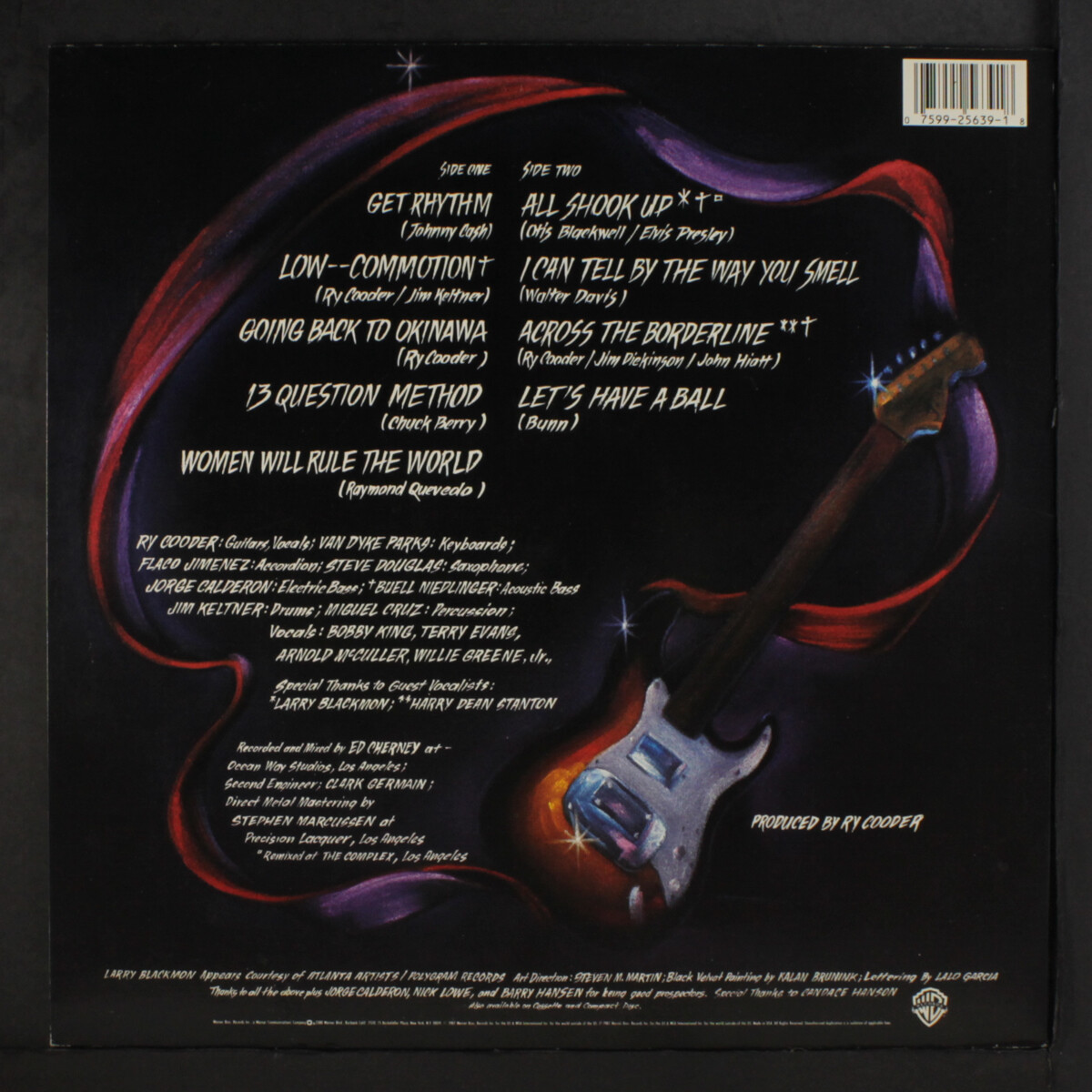 RY COODER: get rhythm WB 12