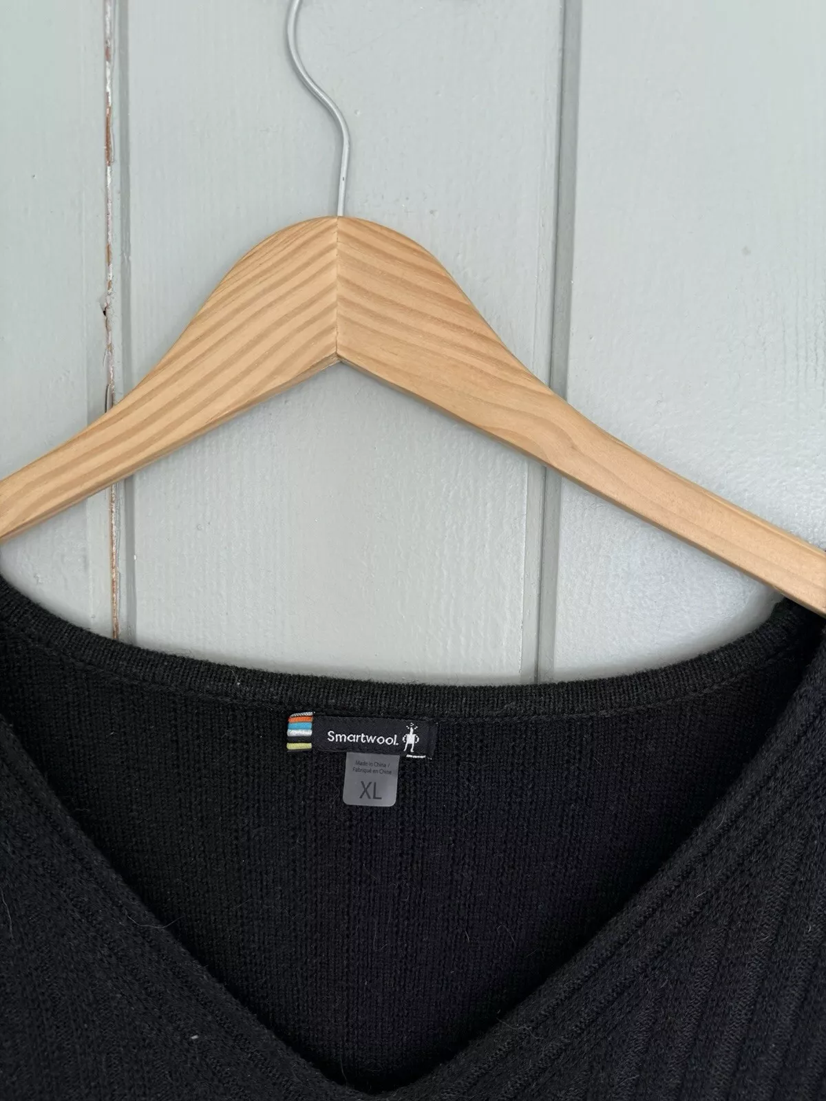 smartwool shadow pine v-neck pullover ribbed sweater