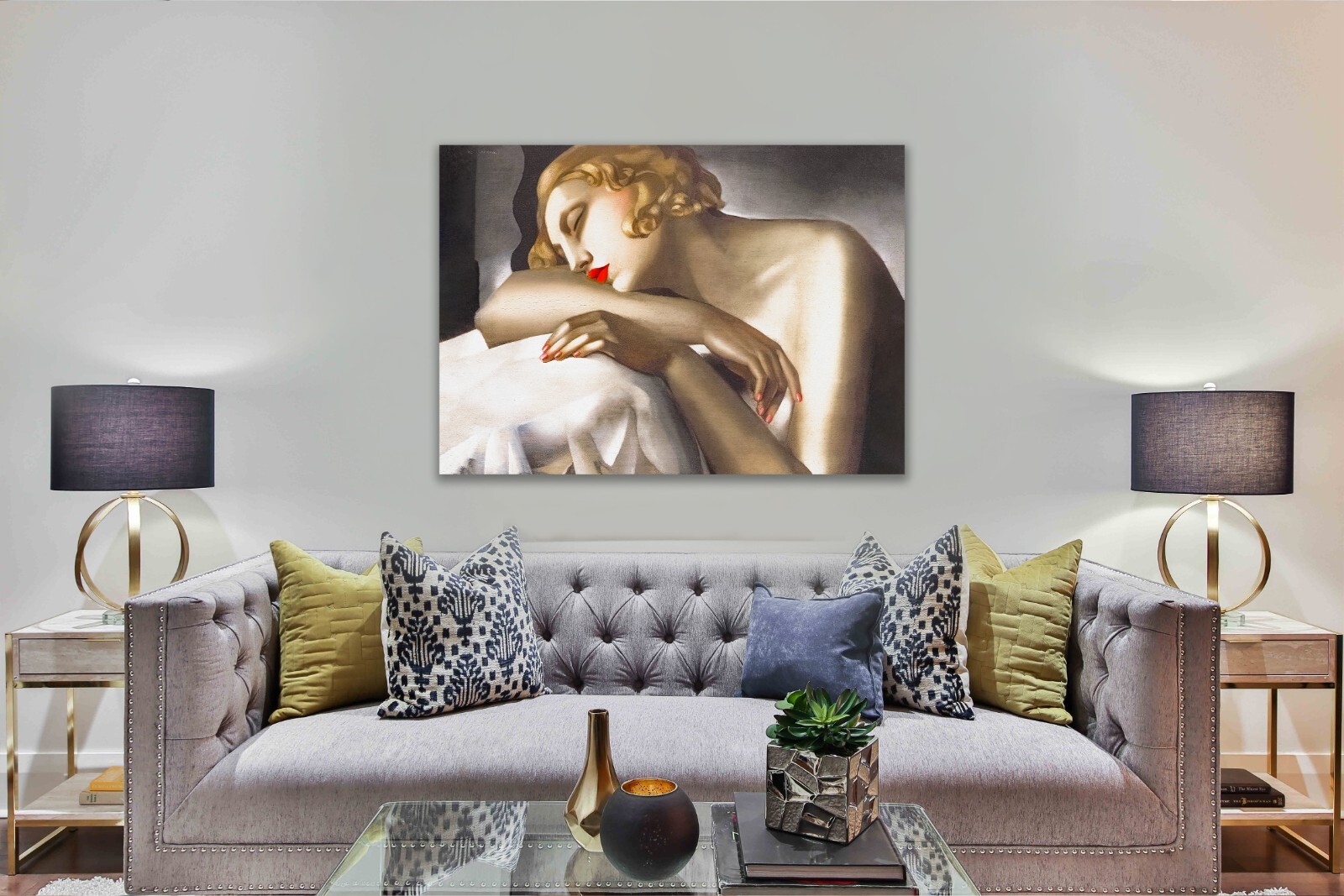 Tamara de Lempicka The Sleeping Girl CANVAS PAINTING ART PRINT POSTER