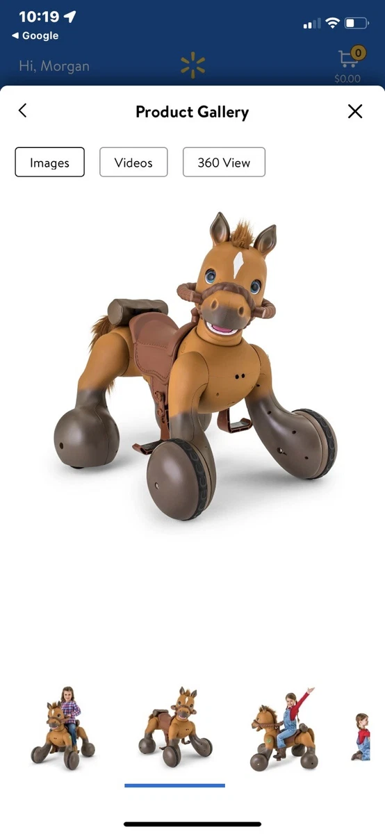 Kid Trax Rideamals Pony Scout Interactive Rid On Toy Horse with