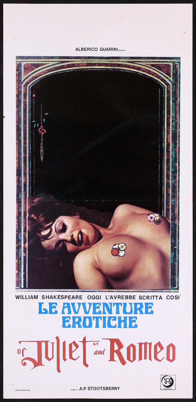 Locandina originale film Amori segreti di Romeo e Giulietta (1969) - Regia di Peter Perry