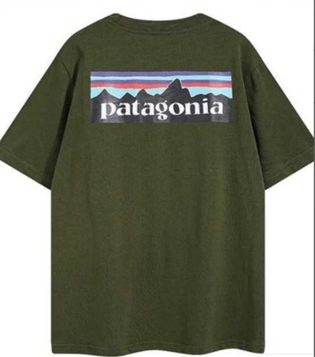Hombre Algodón LOGO Cuello Redondo Manga Corta Camiseta Montaña Estampado Base Camiseta - Imagen 20 de 42
