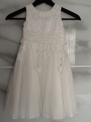 debenhams ivory flower girl dress