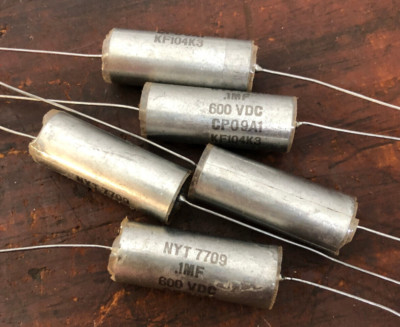 NOS - Lot of 5  NYT  7709  .1MF  600 VDC  CP09A1KF104K3  Capacitor  #103