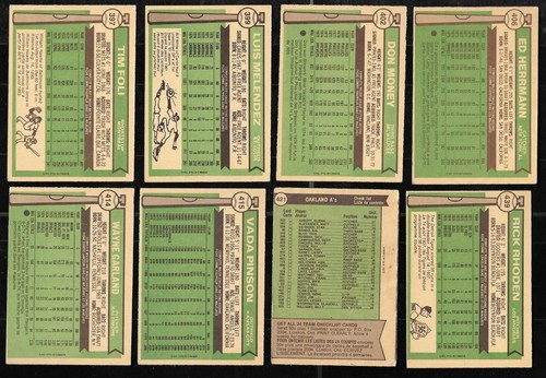 1976 OPC O PEE CHEE TOPPS 397-528 MLB BASEBALL CARD ERROR & VARIATION SEE LIST - Picture 39 of 255