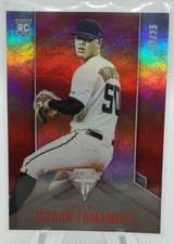 Jordan Yamamoto 2020 Chronicles Titanium RC Christmas Card #12/25 RED Marlins!