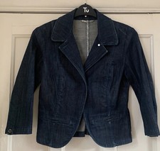 Gas Jacket Womens Uk 12 Blue Denim