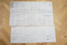 HMS Dorsetshire Ship Shipping Plan x2