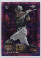 2023 Chrome Update Magenta & Purple Lava Lamp Refractor 293/299 Drew Maggi qc6