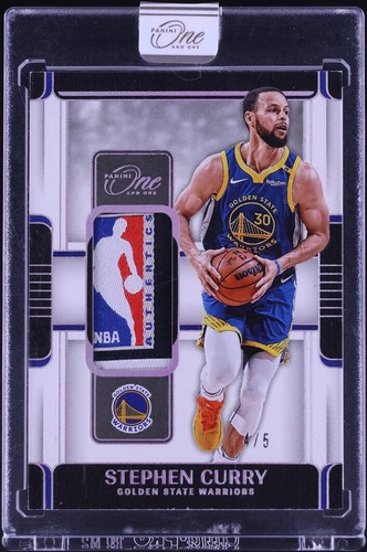2024 Panini One And One Tags Stephen Curry LAUNDRY TAG LOGOMAN PATCH /5 