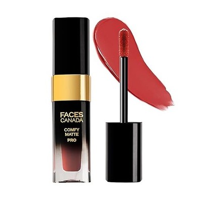FACESCANADA Comfy Matte Pro Liquid Lipstick - Umber Fix 10, 5.5 ml | 10HR Longst