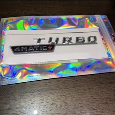 Mercedes Benz Turbo 4matic Chrome Decal