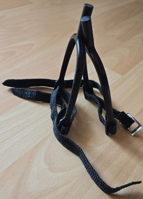 Sporen/Schwarz/Paar/Sporenriemen/Nylon/geflochten/Reitsporen/DressurSpringen