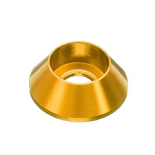 M6 Cone Cup Washers 20 PCS Gold Anodized Aluminum Alloy Countersunk Gaskets