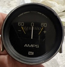 Stewart Warner Amp Gauge 60-0-60 Amperes Preowned Quick Shipping Stewart Warner Amp Gauge 60-0-60 Amperes Preowned Quick Shipping
