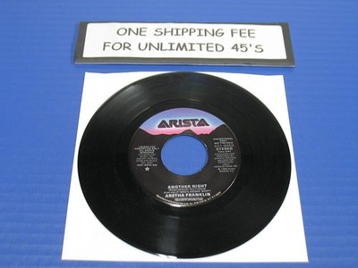 Aretha Franklin - Another Night - 1985 Soul 45 RPM Arista Promo VG+ VINYL RECORD