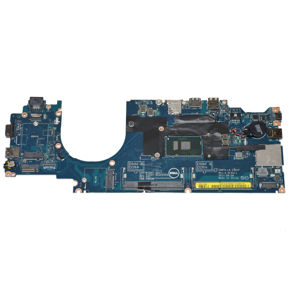 Carte Mère Dell Latitude 5480 - Processeur I5-6200U, DDR4, Ports HDMI/USB 3.0, Testée Fonctionnelle