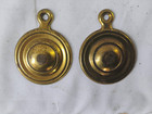 Antique Solid Brass Bed Bolt Covers Sheraton Style 1 3/4" diameter