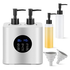 Dual Massage Oil Warmer Heater with 4 Massage Oil Bottles and 2 Funnels,Adjus...