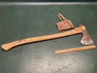 Vintage Genuine Norlund Hudson Bay  Tomahawk Axe w/ Decal & Leather Sheath
