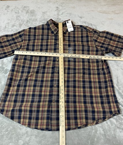 Camisa St John's Bay Para Hombres XL Madrás Informal Abotonada A Cuadros Manga Corta ¡NUEVA CON ETIQUETAS!! - Imagen 5 de 12
